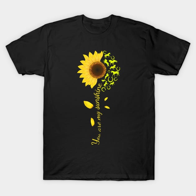 You are my sunshine - Horse T-Shirt by groovygoat